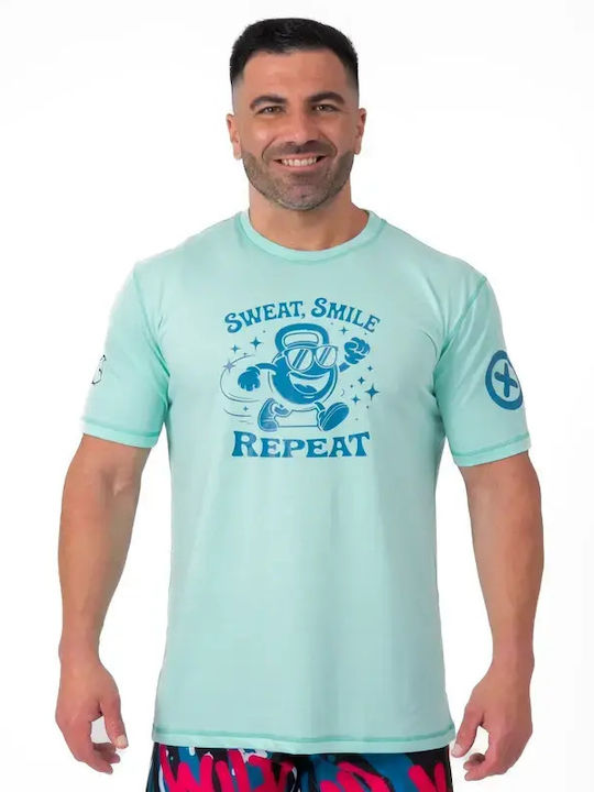 Titan Box Wear Мъжка Къс Ръкав Блуза 673268333 За Бокс Синя