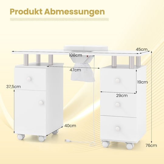 Costway Manicure Table
