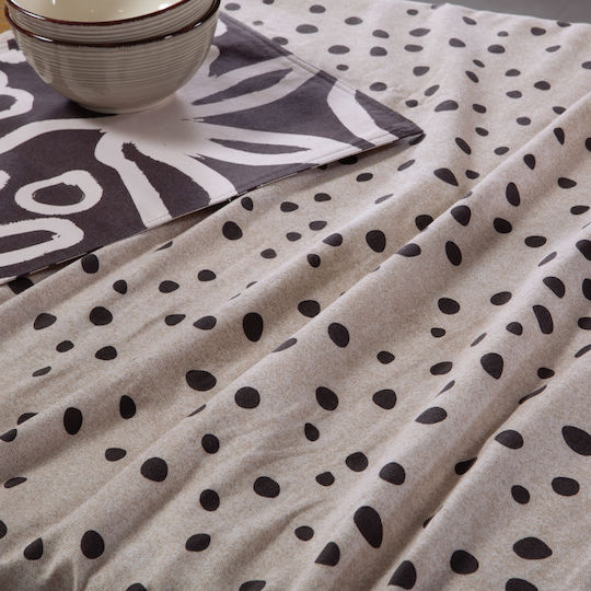 Nef-Nef Homeware Tablecloth Set Trust Beige 140x140cm
