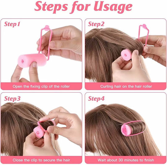 Heatless Hair Rollers 12pcs