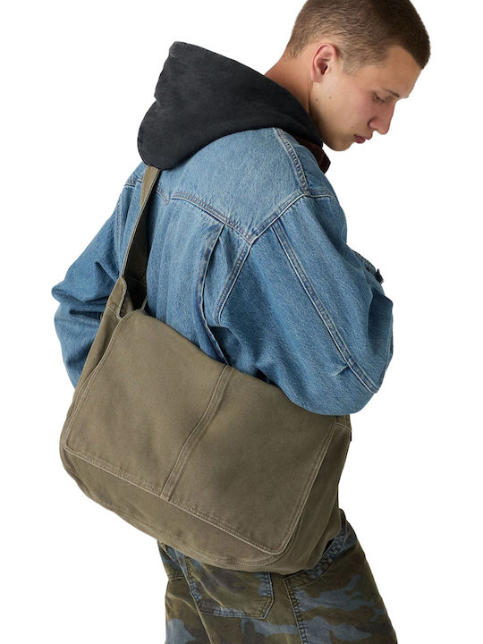 Damen Schultertasche Khaki