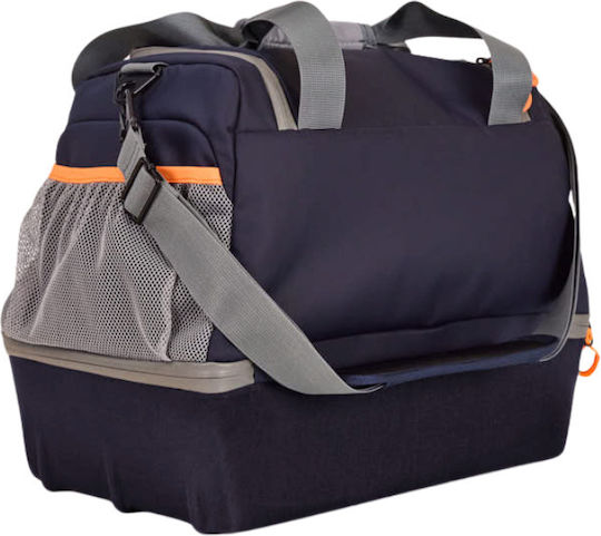 Dual Deck Waterproof Shooting Range Bag Dark Blue 12 Cartridge Boxes Castellani