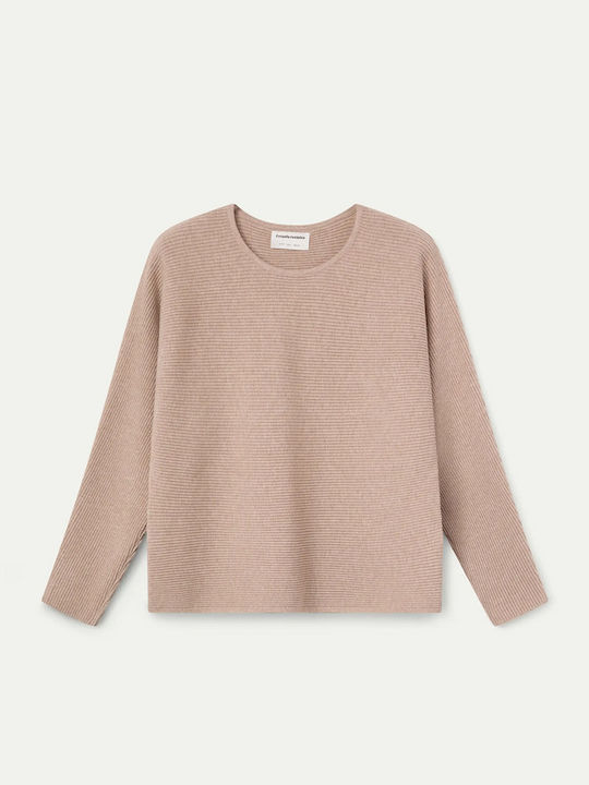 Women's Long Sleeve Sweater Beige