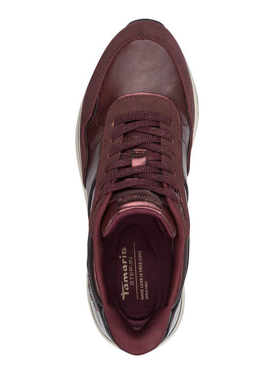 Damen Sneakers Burgundische