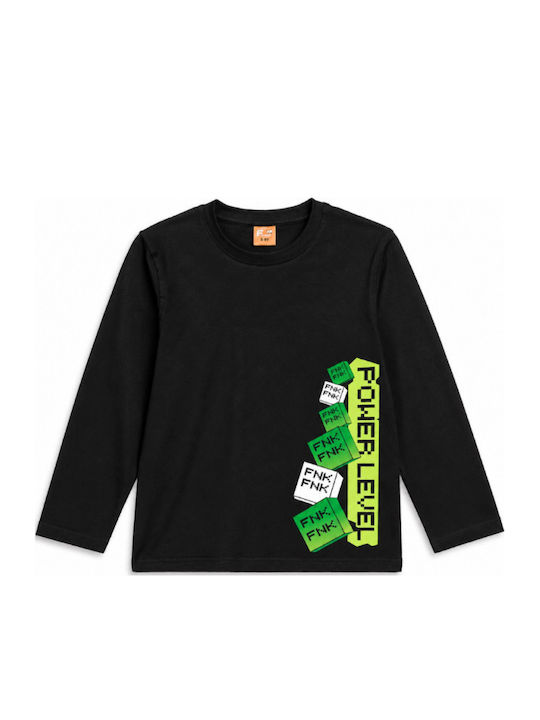 Kids Top Long-sleeved Black