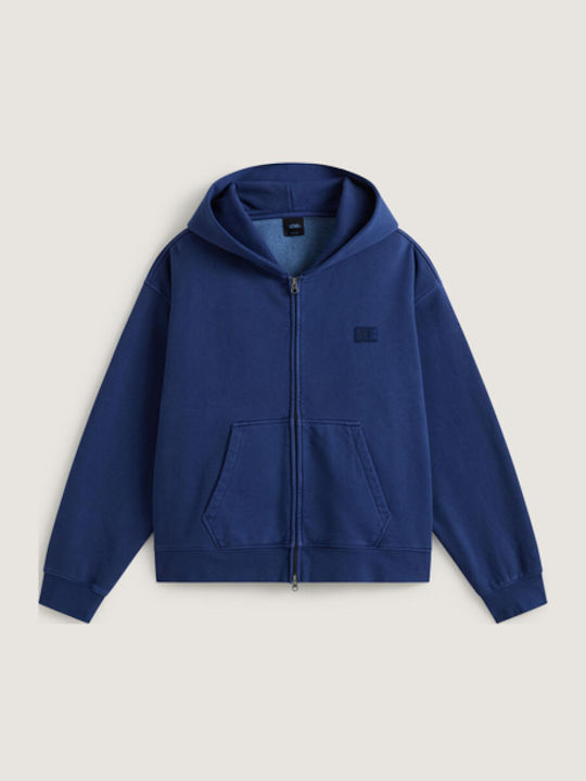 Premium Hooded Cardigan Blue