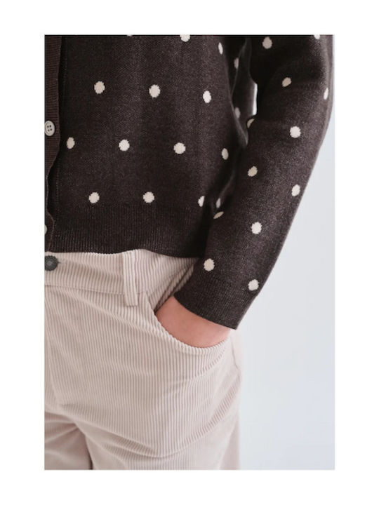 Damen Strickjacke Braun