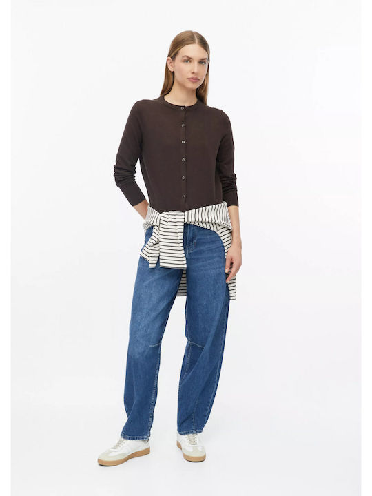 Women's Knitted Cardigan Brown