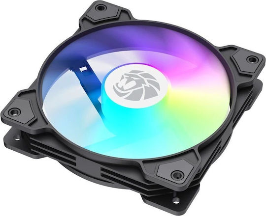 GameMax FN12A-S5 Вентилатор за кутия 120mm (1600rpm / 41cfm) с RGB Осветление и Свързване 3-Pin / 4-Pin PWM