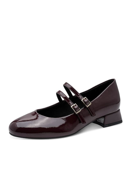 Pumps Aus Lackleder Burgundisch