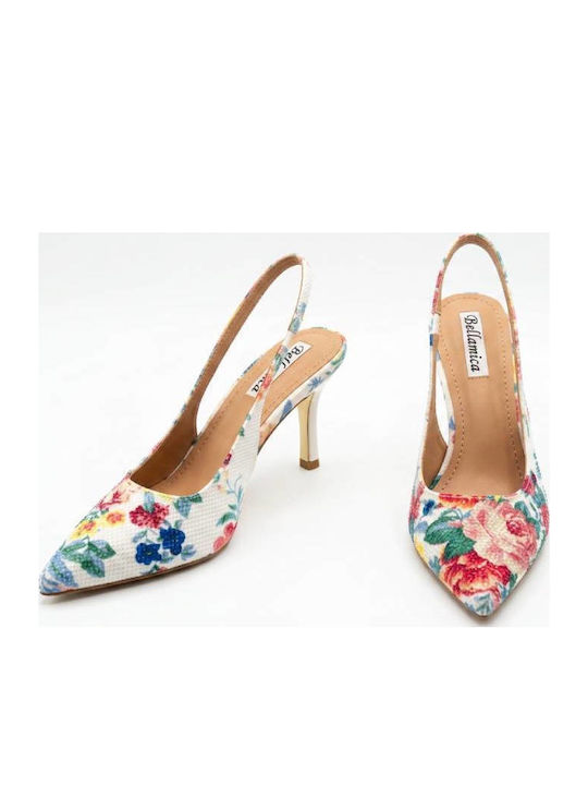 Pumps Mit Mittelhohem Mehrfarbigen Absatz