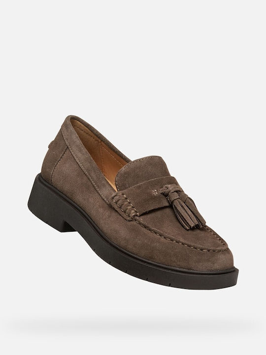 Spherica Ec1 Δερμάτινα Γυναικεία Loafers σε Καφέ Χρώμα