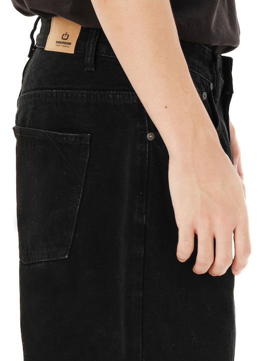 Men's Baggy Black Jeans Pants