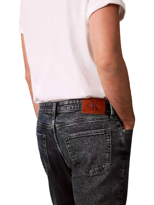 Men's Elastic Slim Tapered Fit Jeans Pants Blue