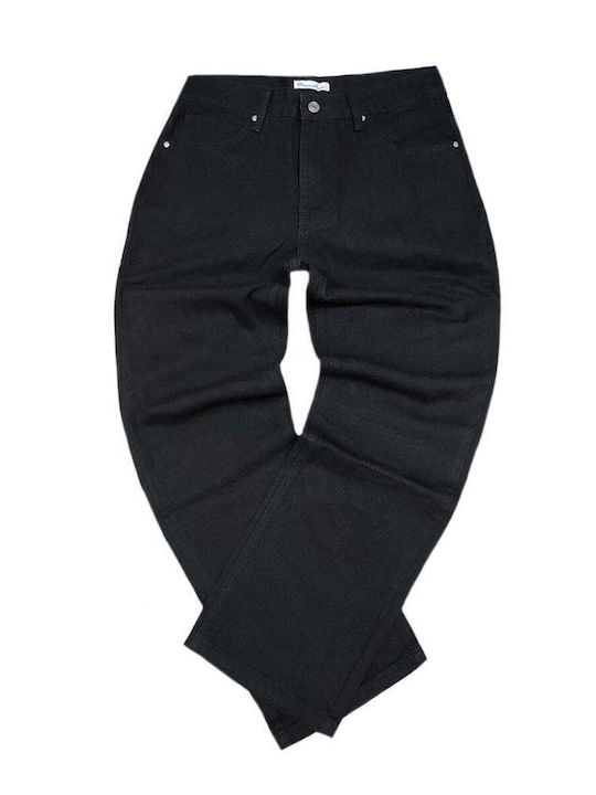 Men's Baggy Black Jeans Pants