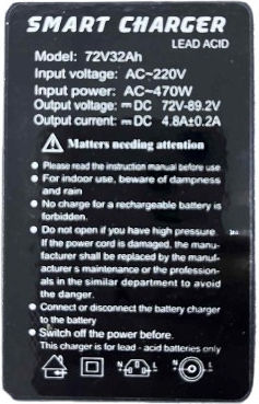 72V Acid Lead Battery Charger Electric Motorcycle Electro Action 25
