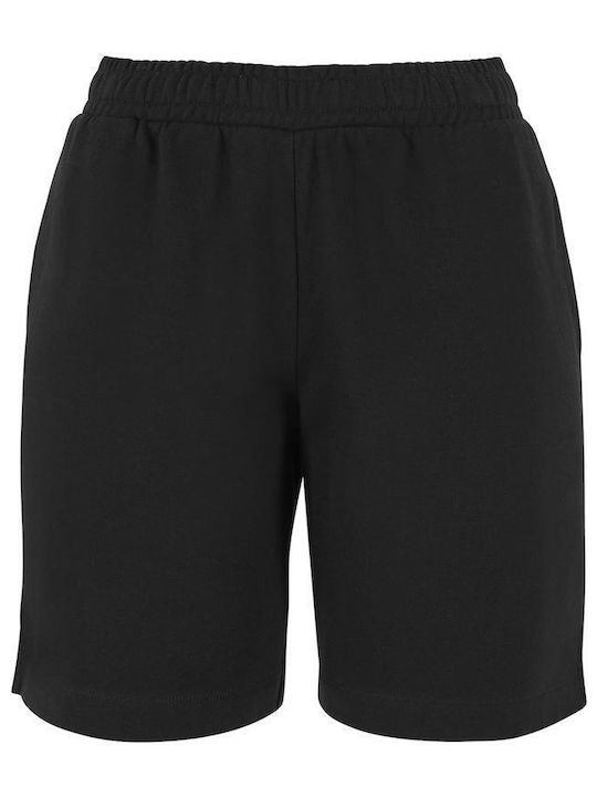 Ladies Γυναικεία Βερμούδα Πετσετέ Black+black