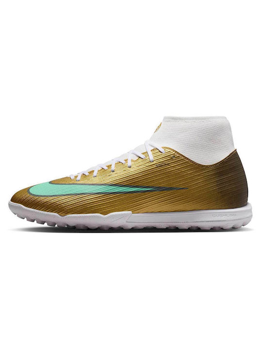Nike Mercurial Superfly 11 Academy "Kylian Mbappé" TF Футболни Обувки с Гумена Подметка Златисти