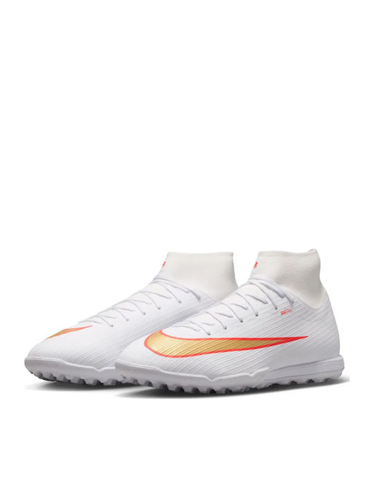 Nike Mercurial Superfly 11 Academy TF Ghete Fotbal Cu Talpă Cu Crampoane Albe