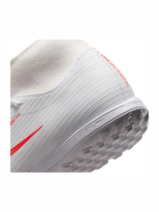 Nike Mercurial Superfly 11 Academy TF Ghete Fotbal Cu Talpă Cu Crampoane Albe