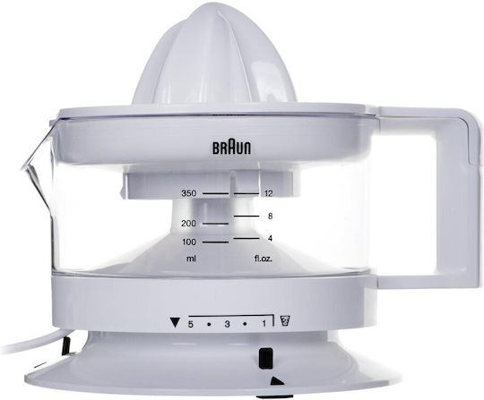 Braun CJ 3000 WH Electric Juicer 20W with 350ml Capacity White
