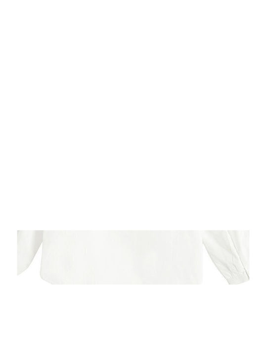 Kids Long-Sleeved White Shirt