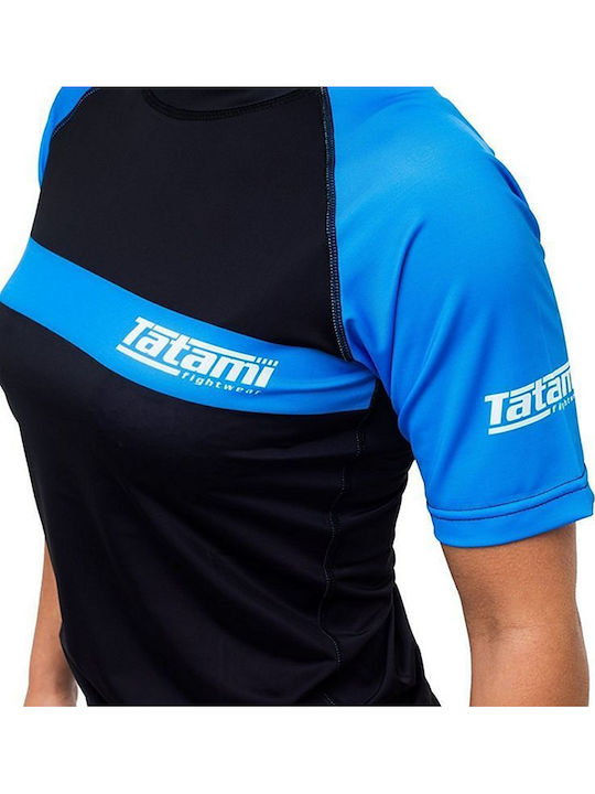 Tatami Fightwear Дамска Къс Ръкав Блуза за Джиу-Джицу Синя