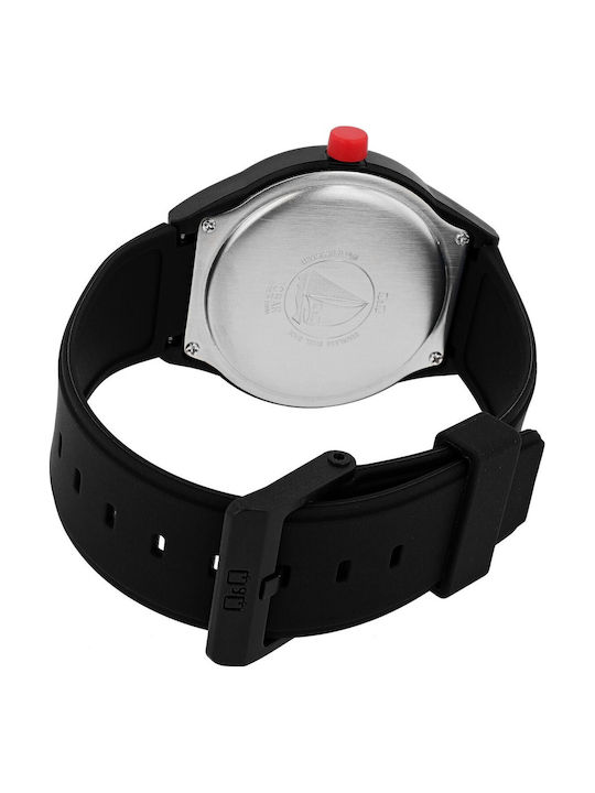 Q&Q Men's Watch 40mm Battery with Black Rubber Strap