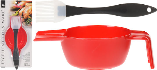 Excellent Houseware Πινέλο Μαγειρικής & Ζαχαροπλαστικής από Σιλικόνη με Δοχείο Excellent Houseware Πινέλο Μαγειρικής & Ζαχαροπλαστικής από Σιλικόνη με Δοχείο