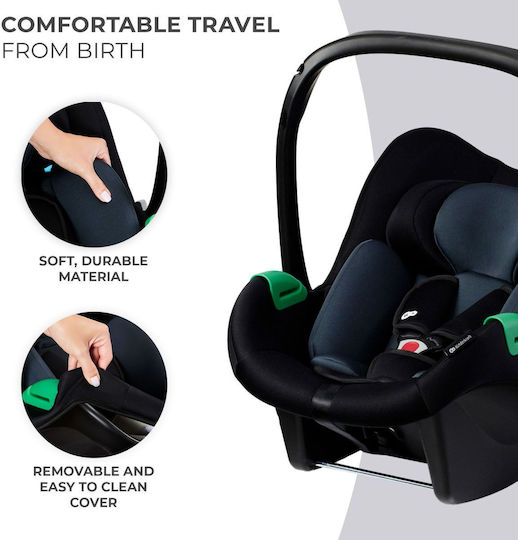 Kinderkraft Mink Pro 2 i-Size Scaun Auto pentru Copii i-Size cu Isofix Negru 0-13 kg