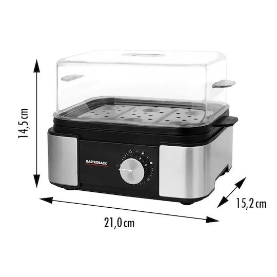 Gastroback Egg Cooker 6 Egg Capacity 400W Silver