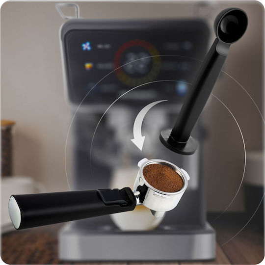 Berdsen Μηχανή Espresso 1350W Πίεσης 20bar Μαύρη BD-771