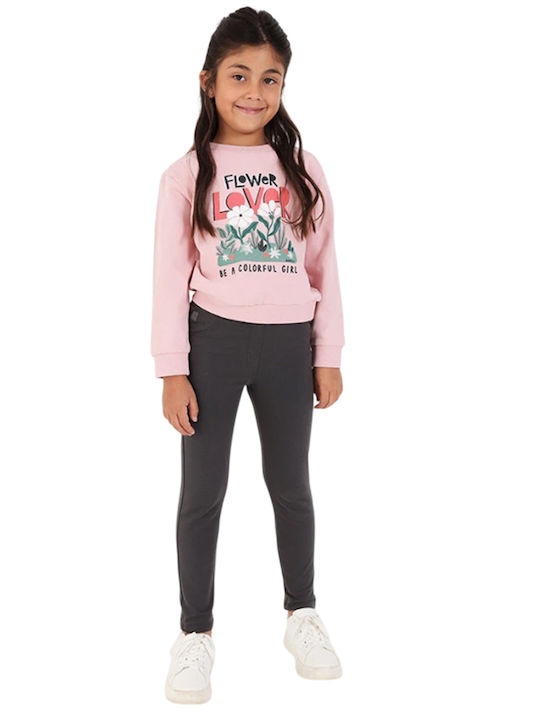 Kids Sweatpants Set Pink
