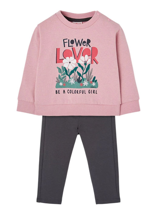 Kids Sweatpants Set Pink