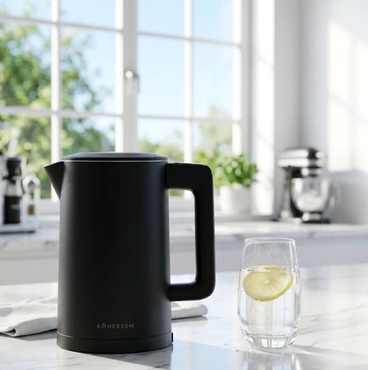 Kohersen Βραστήρας 1.7lt 2200W Μαύρος