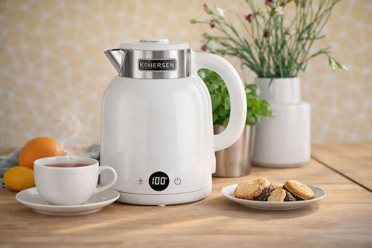 Kohersen Βραστήρας 1.5lt 2200W Λευκός