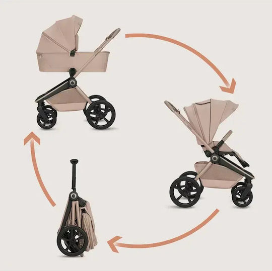 Lionelo Freya 2 În 1 Reglabil Cărucior 2 în 1 Potrivit Pentru Nou-Născuți Bej