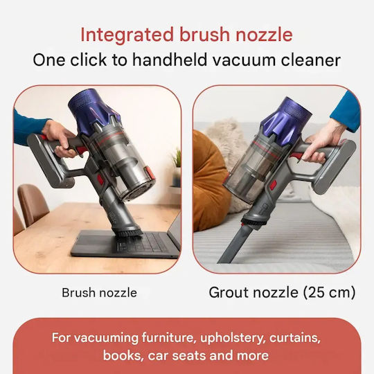 ProfiCare Rechargeable Stick Vacuum 22.2V Purple