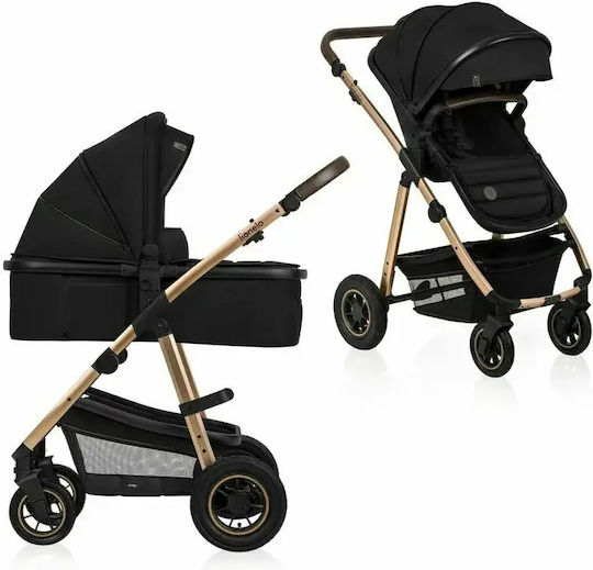 Lionelo Amber Reversible 2 in 1 Baby Stroller Suitable for Newborn Black