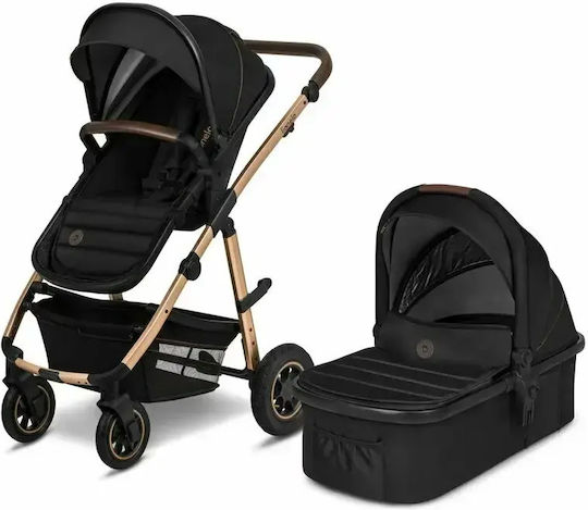 Lionelo Amber Reversible 2 in 1 Baby Stroller Suitable for Newborn Black