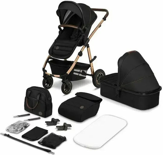 Lionelo Amber Reversible 2 in 1 Baby Stroller Suitable for Newborn Black