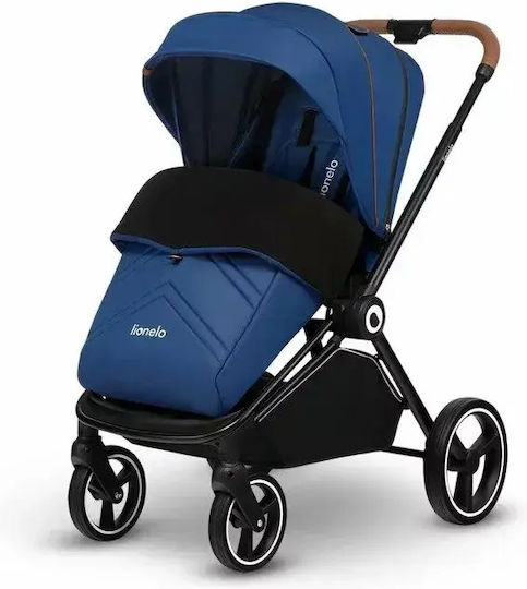 Lionelo Mika Reversible 2 in 1 Baby Stroller Suitable for Newborn Blue