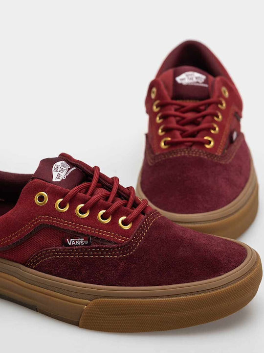 Skate Ära Wafflecup Männliche Sneakers Dunkelrot / Gummi