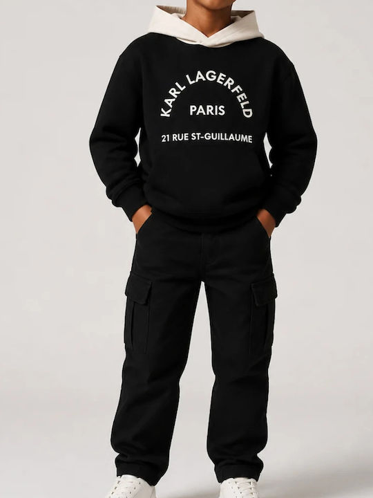 Kids Sweatshirt Cardigan Black