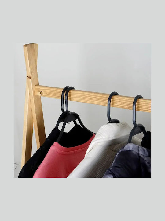 Cuier de Podea din Lemn Bej 100x38x150cm Cuier de Podea din Lemn Bej 100x38x150cm