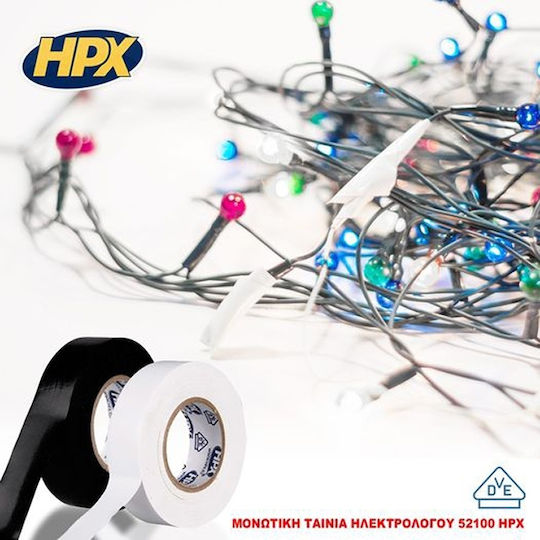 HPX Μονωτική Ταινία 19mm x 20m 52100 Μαύρη