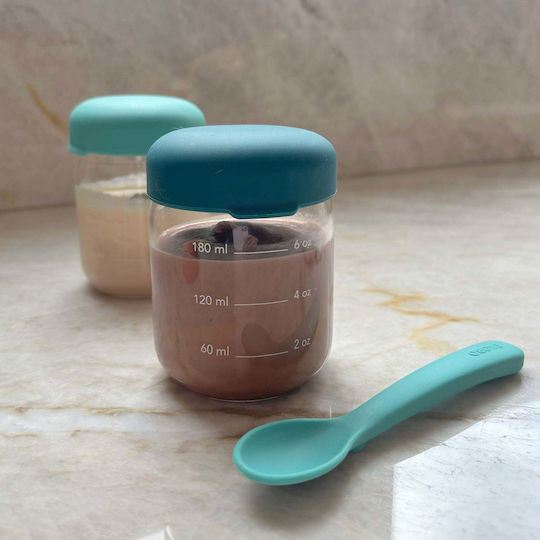 Ekobo Kinderlebensmittelbehälter Abendessen-Set 0.18Liter Blau Abyss / Lagoon