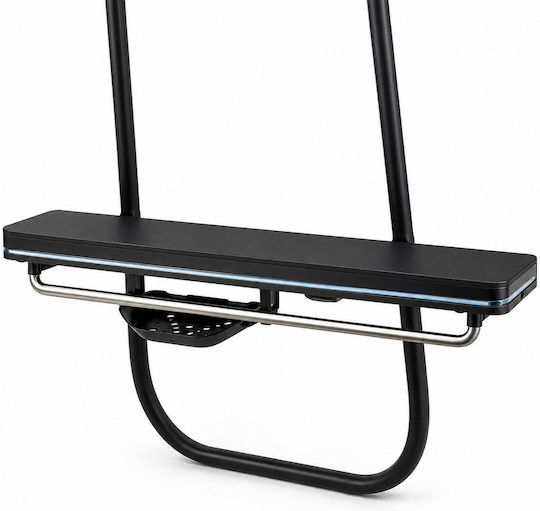 Shower Shelf Towel Bar Black