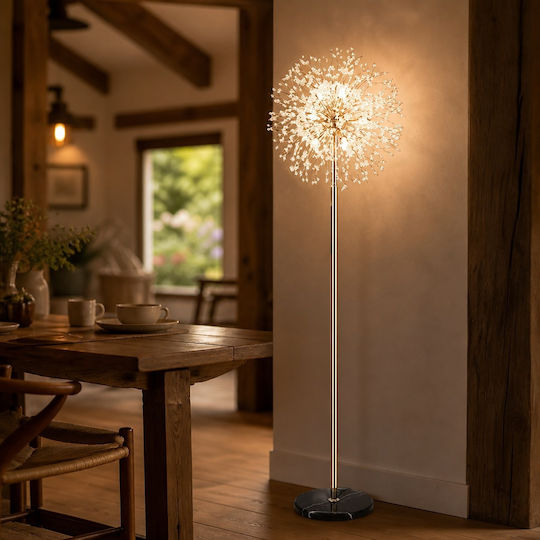 Floor Lamp H164xW27cm with Lamp Bulb Base for G9 Gold
