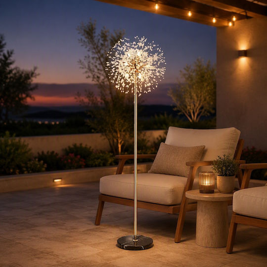 Floor Lamp H164xW27cm with Lamp Bulb Base for G9 Gold